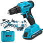 Tool Kit with Drill 25+1 Torque adjustment Cordless Electric Drill Ohberri