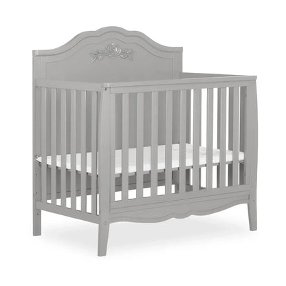 4-in-1 Convertible Mini Crib in Platinum - Ohberri