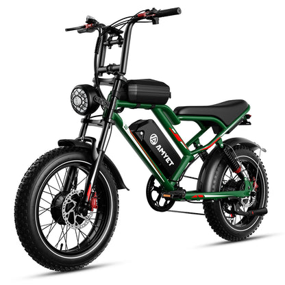 Electric Bike 2000W Dual Motor 48V 25AH Battery 20" - Ohberri