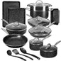 20pcs Pots and Pans Set Non Stick Kitchen Ohberri