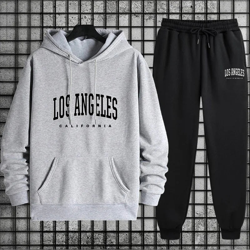 Casual Tracksuit Hoodie + Sweatpants Outfit Ohberri