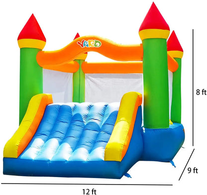 12*9*8ft Bounce House With Blower - Ohberri