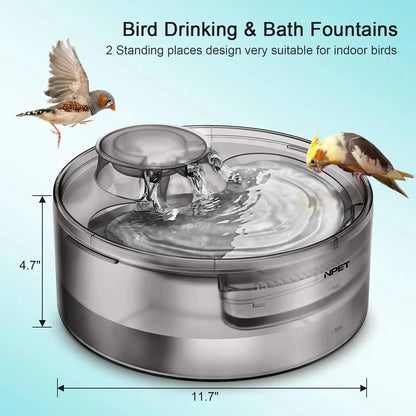 Pet Fountain, 170oz/1.3Gallon/5L Large Automatic Water Dispenser Ohberri