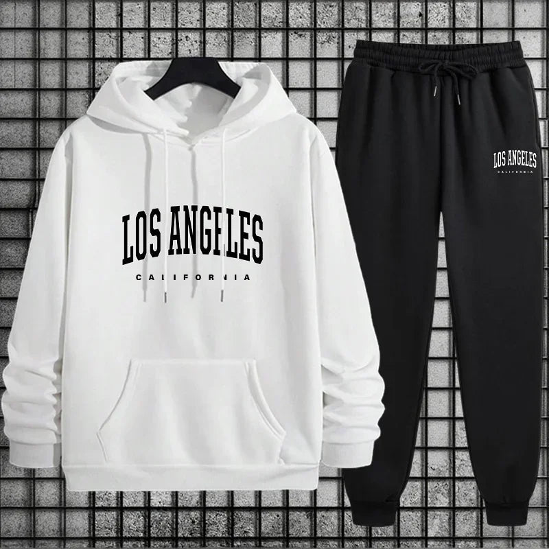 Casual Tracksuit Hoodie + Sweatpants Outfit Ohberri