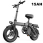 Electric Bike 750W Peak Motor 48V15AH LCD Display 14-inch Tire Electric Bicycle - Ohberri