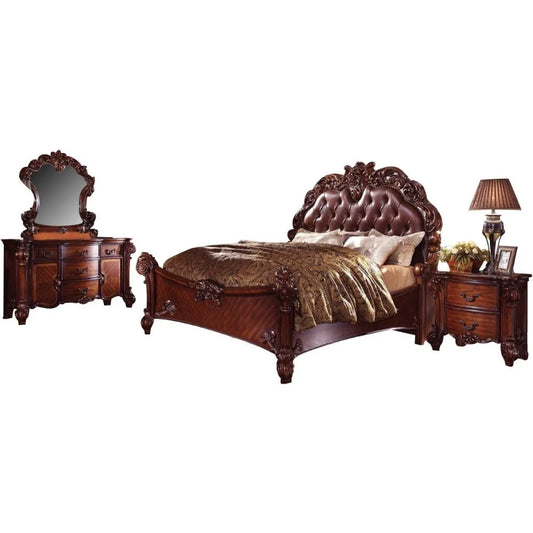 King Bed, Nightstand, Dresser and Mirror - Ohberri