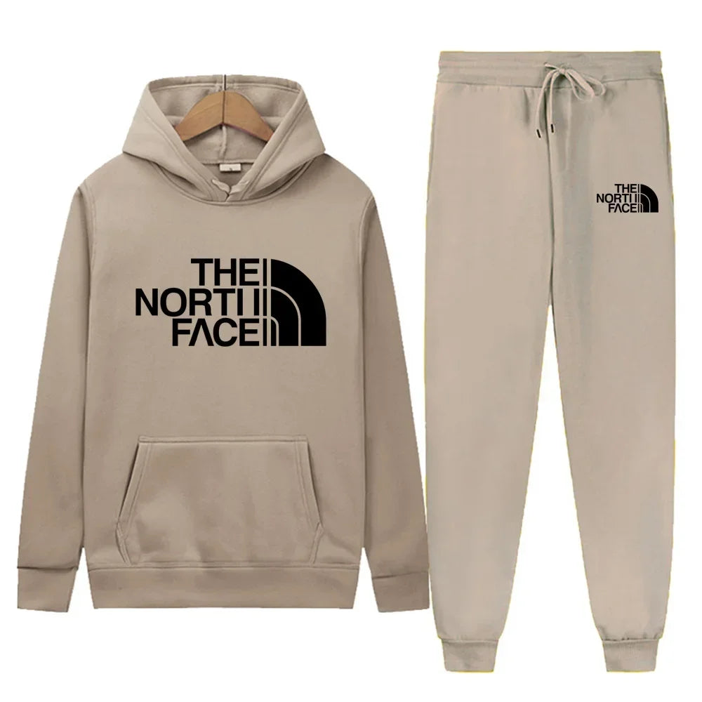 Men Tracksuit Hoodies + Pants 2Pcs Sets Ohberri