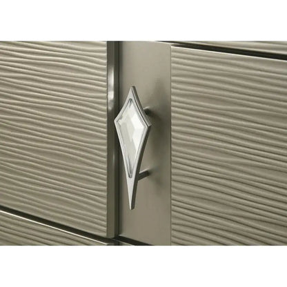 Modern King 5PC Bedroom Set with Wood Construction & LED Headboard Lighting - Ohberri