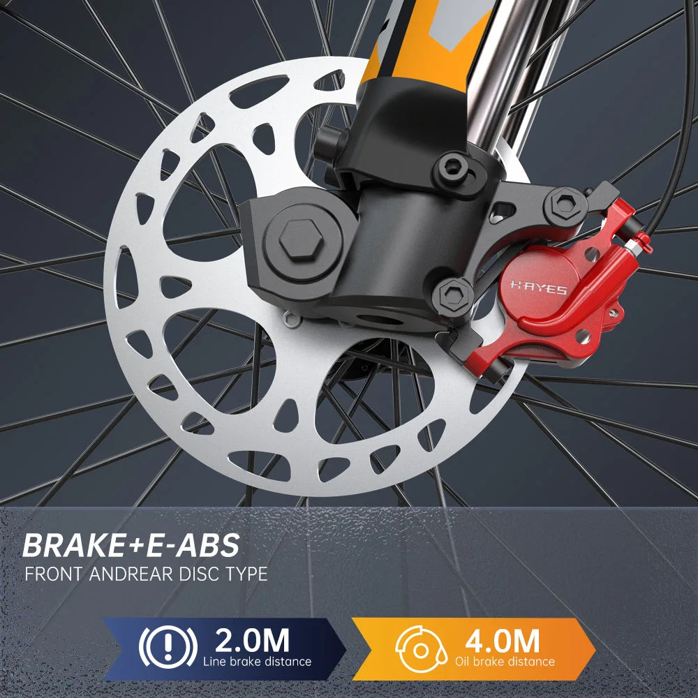 Dual Battery, Peak 2900W 52V, Dual 20Ah, 25inchTires,off-road Mountain E-Bike - Ohberri