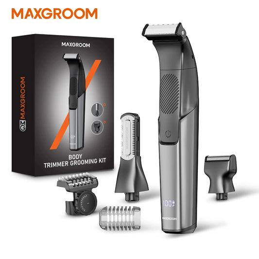 3 in 1 Men Bidirectional Body Hair Trimmer Electric Shaver IPX6 Waterproof Double-edged Razor Ohberri