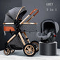 3 in 1 High Landscape Stroller - Ohberri