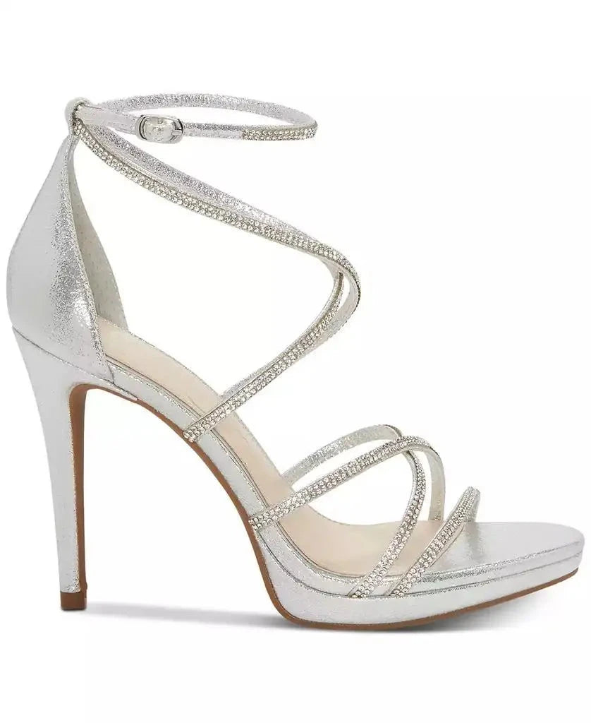Jaeya Strappy Rhinestone High-Heel Dress Sandals Ohberri