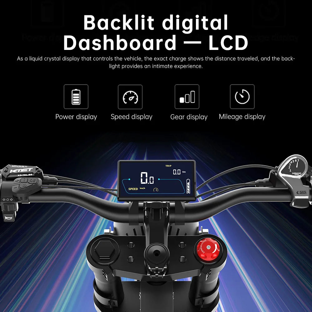 Electric Bike 2000W 48V35AH 55km/h 20“*4.0 Off Road Mountain Ebike - Ohberri