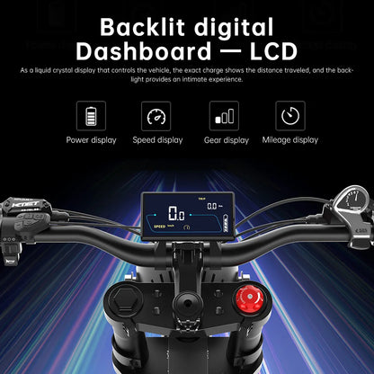 Electric Bike 2000W 48V35AH 55km/h 20“*4.0 Off Road Mountain Ebike - Ohberri