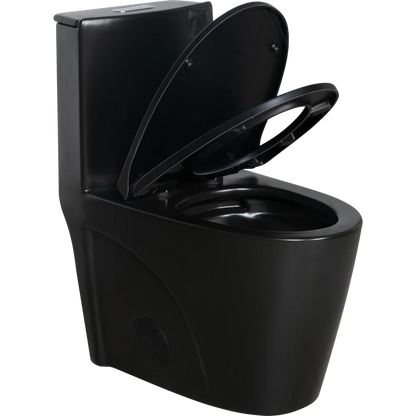 Dual-Flush, Water-Saving Elongated Ohberri