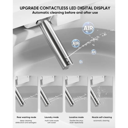 Smart Tankless Toilets with Warm Water Sprayer and Dryer, Foot Sensor Ohberri