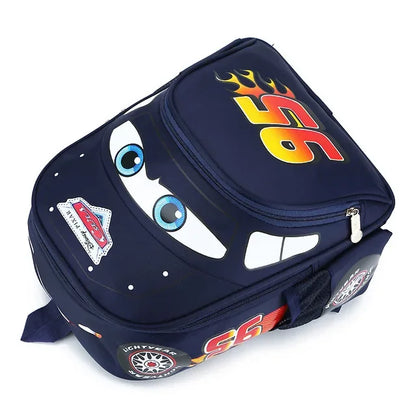 3D cartoon car shape large capacity backpack - Ohberri