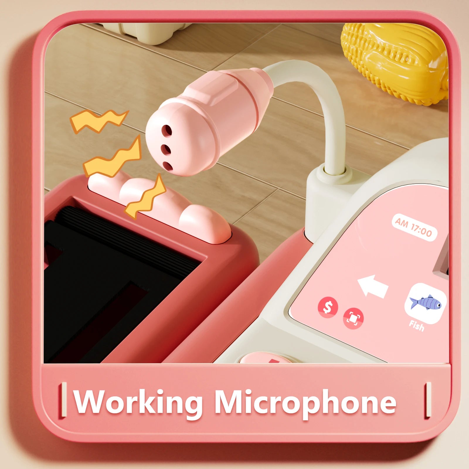 Supermarket Cash Register Electronic Simulation Pretend Play - Ohberri