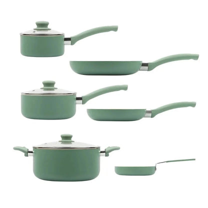 12 Piece Nonstick Aluminum Alloy Cookware Set, Blue Ohberri