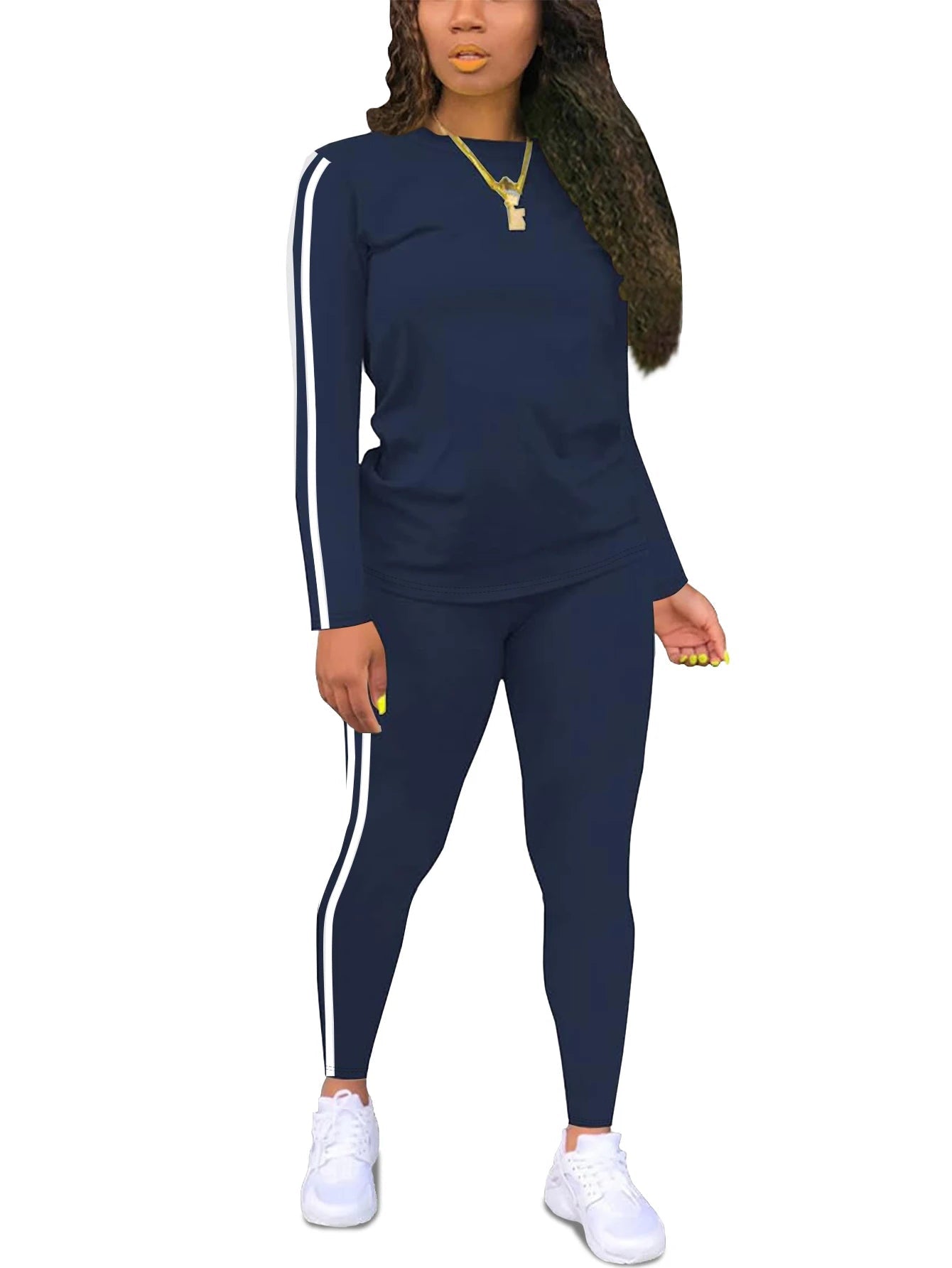 Women's Casual Long Sleeve Fitness Set Ohberri