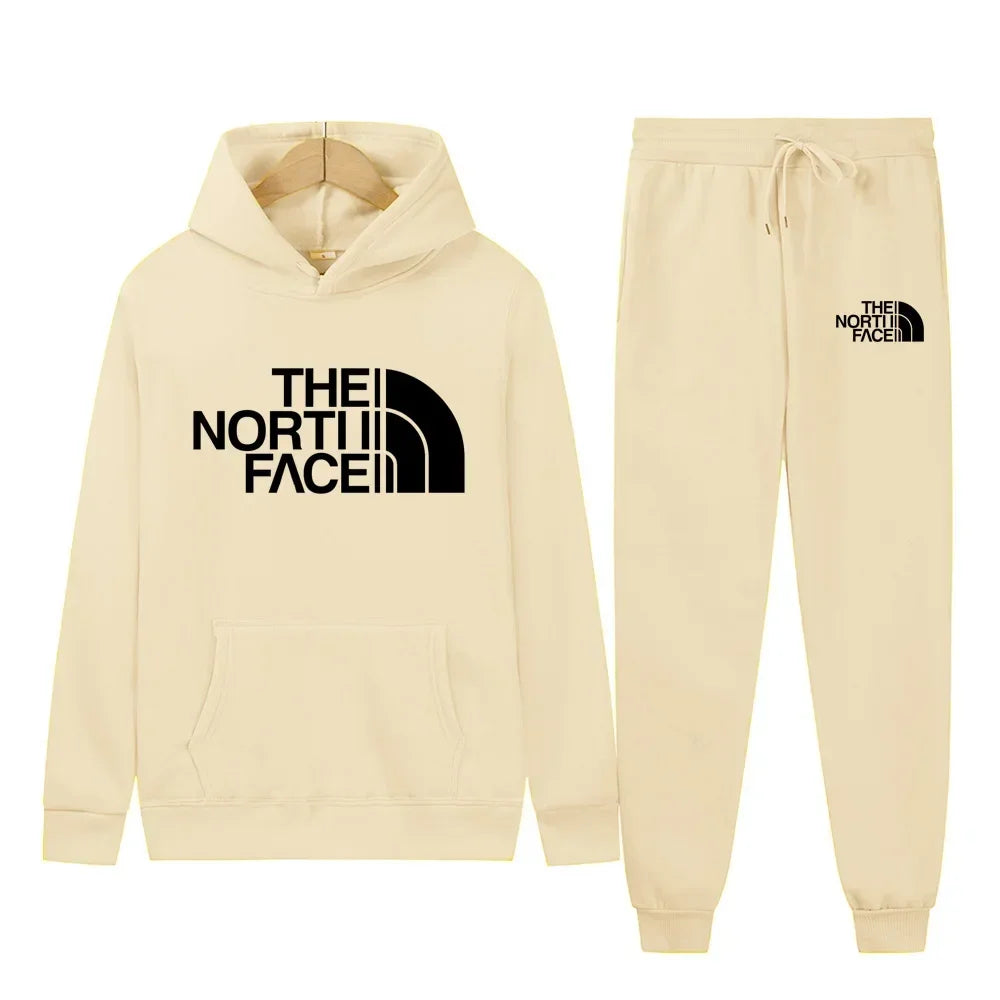 Men Tracksuit Hoodies + Pants 2Pcs Sets Ohberri