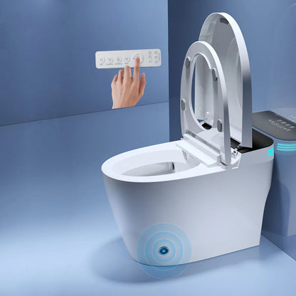 Smart Toilet with Heated Bidet Seat, toilet with bidet built in, AUTO Open/Close Lid Ohberri