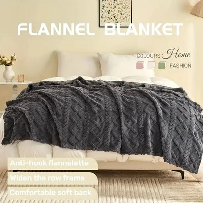 Plush 1pc Luxurious Fleece Blanket Ohberri