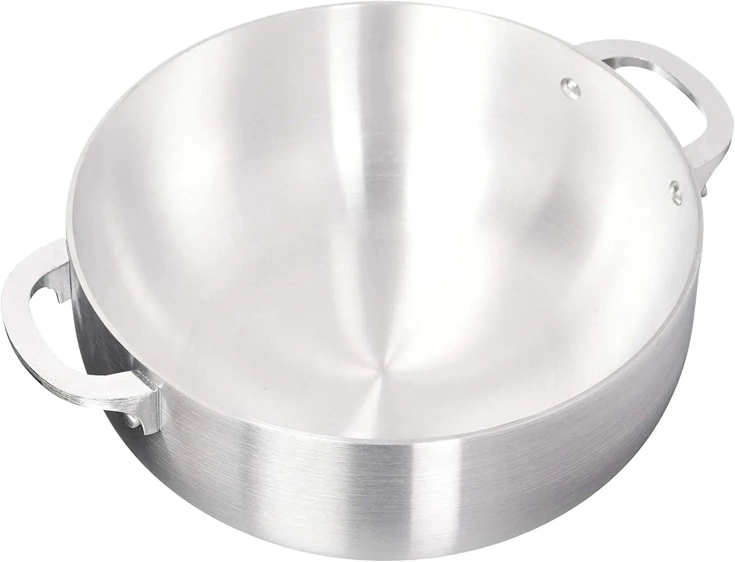 Aluminum Heavy Gauge Caldero With Aluminum Lid,Silver (Set of 6, 1.7/3.6/4.6/6.7/9.3/13 QT) Ohberri