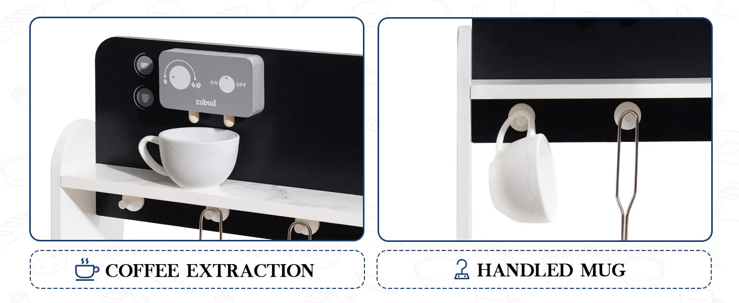 Play Kitchen Wooden with Marble-Style - Ohberri