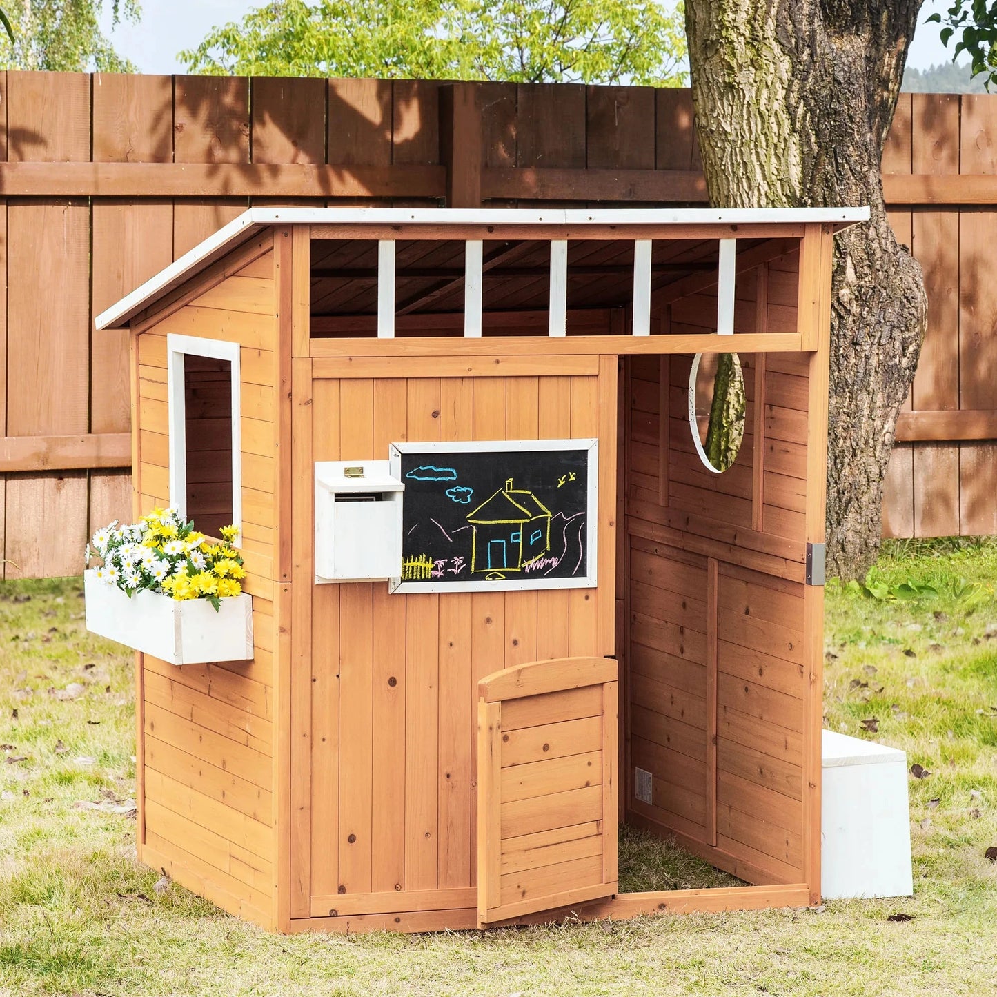 Wooden Playhouse for Kids Ohberri