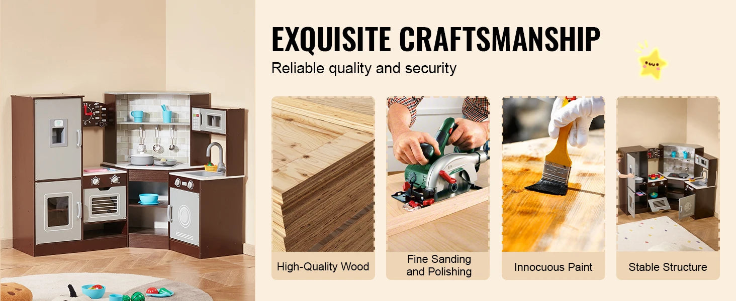 Play Kitchen Set Kitchenware Accessories with Ice Maker f - Ohberri