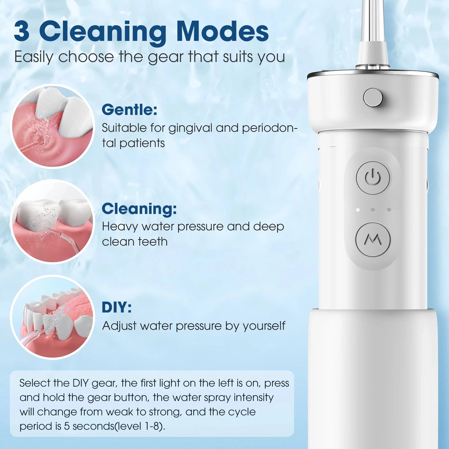 Oral Irrigator Water Flosser Portable Ohberri