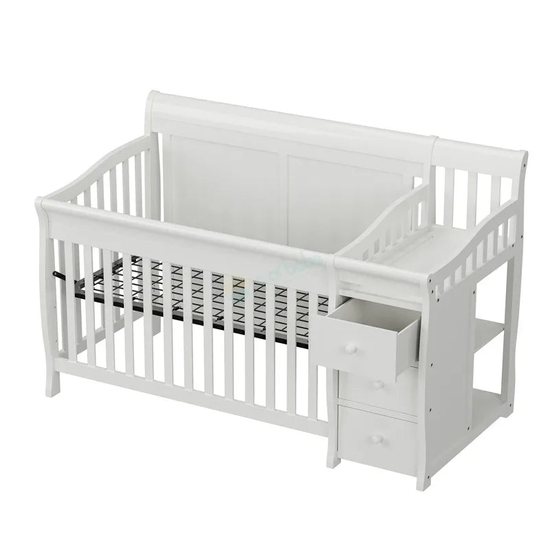 High-Quality Height Adjustable Baby Crib Bed - Ohberri