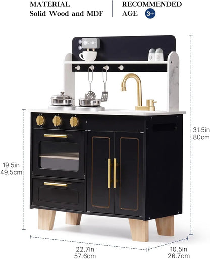 Play Kitchen Wooden with Marble-Style - Ohberri