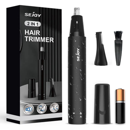 2-IN-1 Nose Hair Trimmer Men Women Ear Hair Trimmer Small Electric Trimmer Ohberri