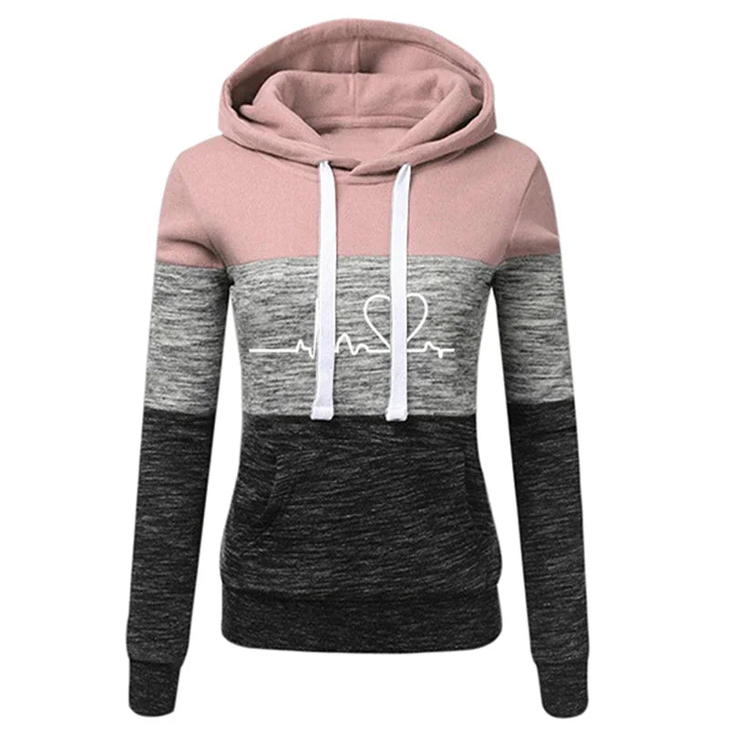Women Tracksuit Printing Hooded Sweatshirt Sweatpant Ohberri