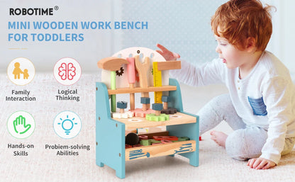 Mini Wooden Work Bench Set - Ohberri