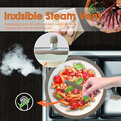 22Pcs Pots and Pans Set Non Stick Ceramic Induction Ohberri