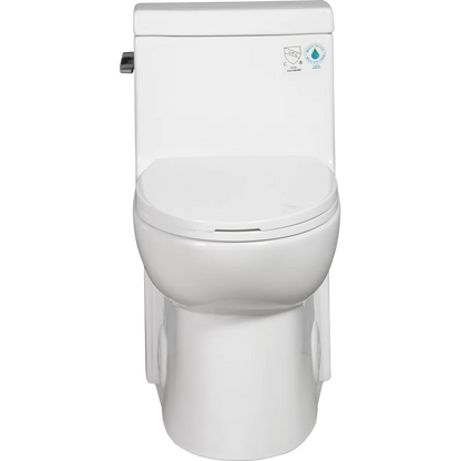 1.28 GPF Single-flush One Piece Toilet, Water-Saving Elongated Ohberri