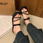 French-style thin-strap sandals Ohberri