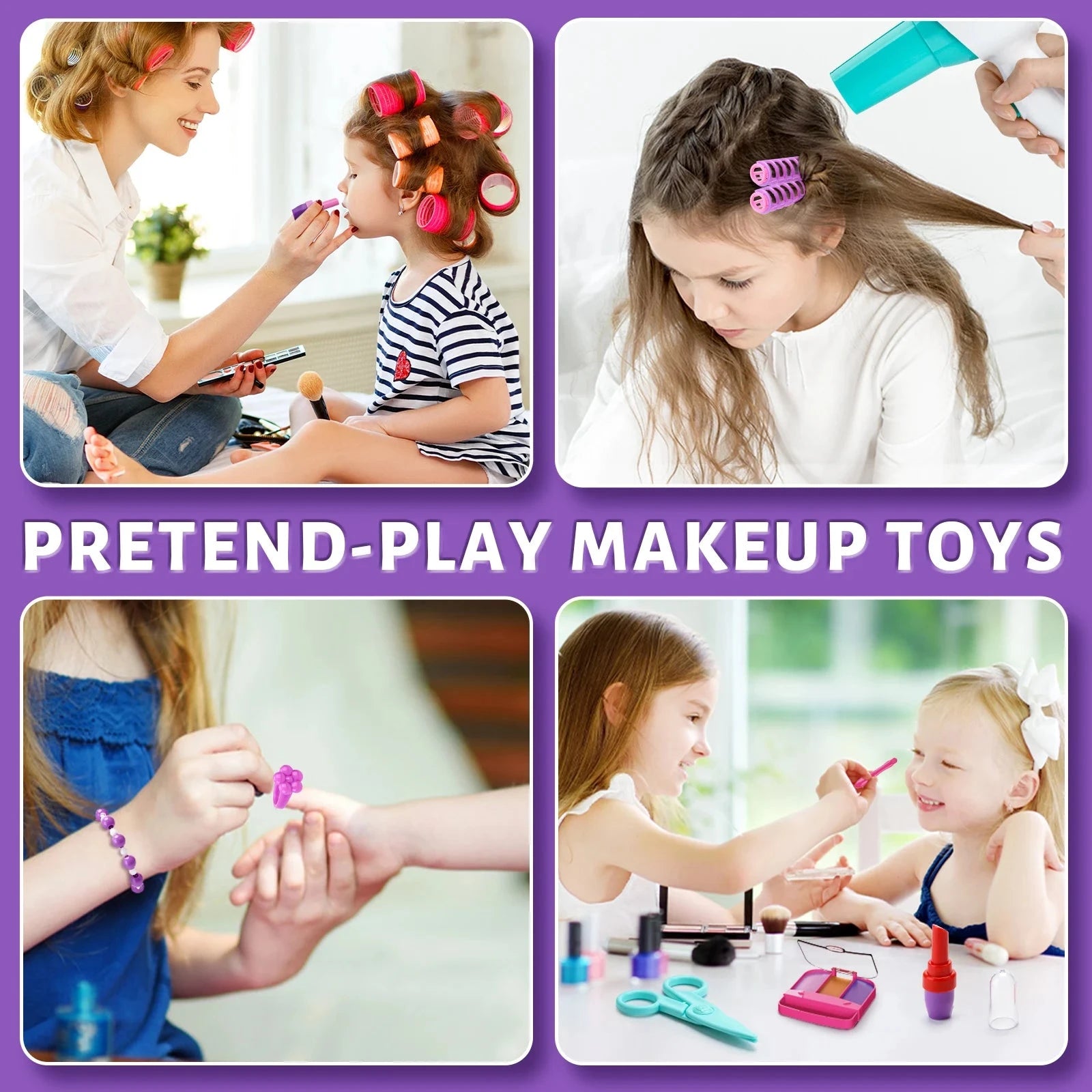 Children's 3-in-1 transformable travel suitcase for boys and girls, makeup tools, playhouse toys Ohberri