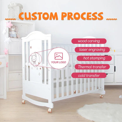 Baby Crib Wood | Wooden Crib | Nursery Furniture - TinyDreams Ohberri