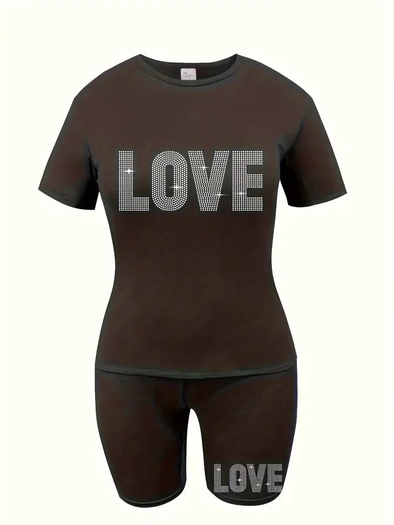 Plus Size Women's Casual Two-Piece Set Ohberri