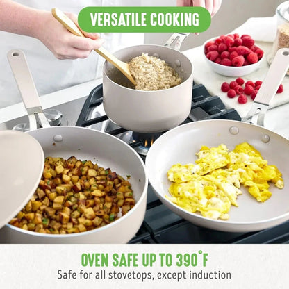 10-Piece Ceramic Nonstick Cookware Ohberri