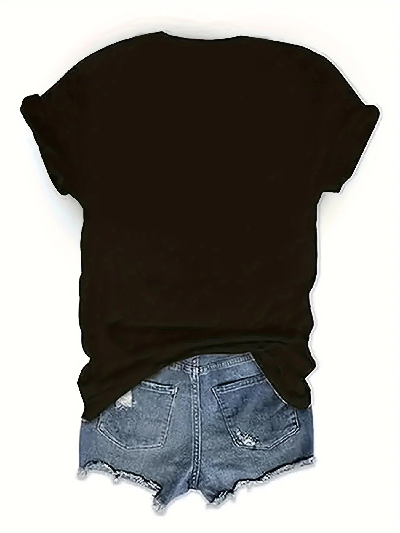 Letter Print T-shirt, Short Sleeve Crew Neck Casual Shirt