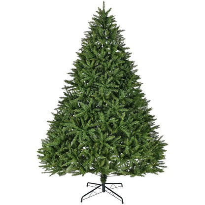 9ft Unlit Hinged Christmas Tree, 3655 Tips, Metal Stand Ohberri