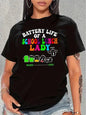 Funny School Lunch Lady Battery T-Shirt Ohberri