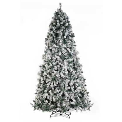9ft 2094 Branch Automatic Tree Structure PVC Material Green Flocking 900 Lights Warm Color Four Colors 8 Modes Ohberri