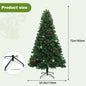 6FT 7FT Artificial Christmas Tree with Lights Remote Control Ohberri