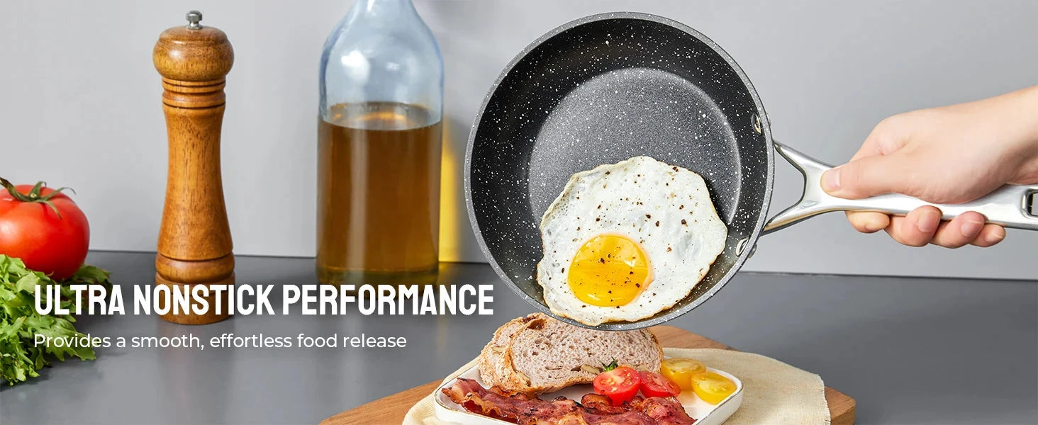 Induction Cookware Nonstick, 10-Piece Ohberri